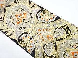 アンティーク　花更紗模様織出し袋帯（材料）